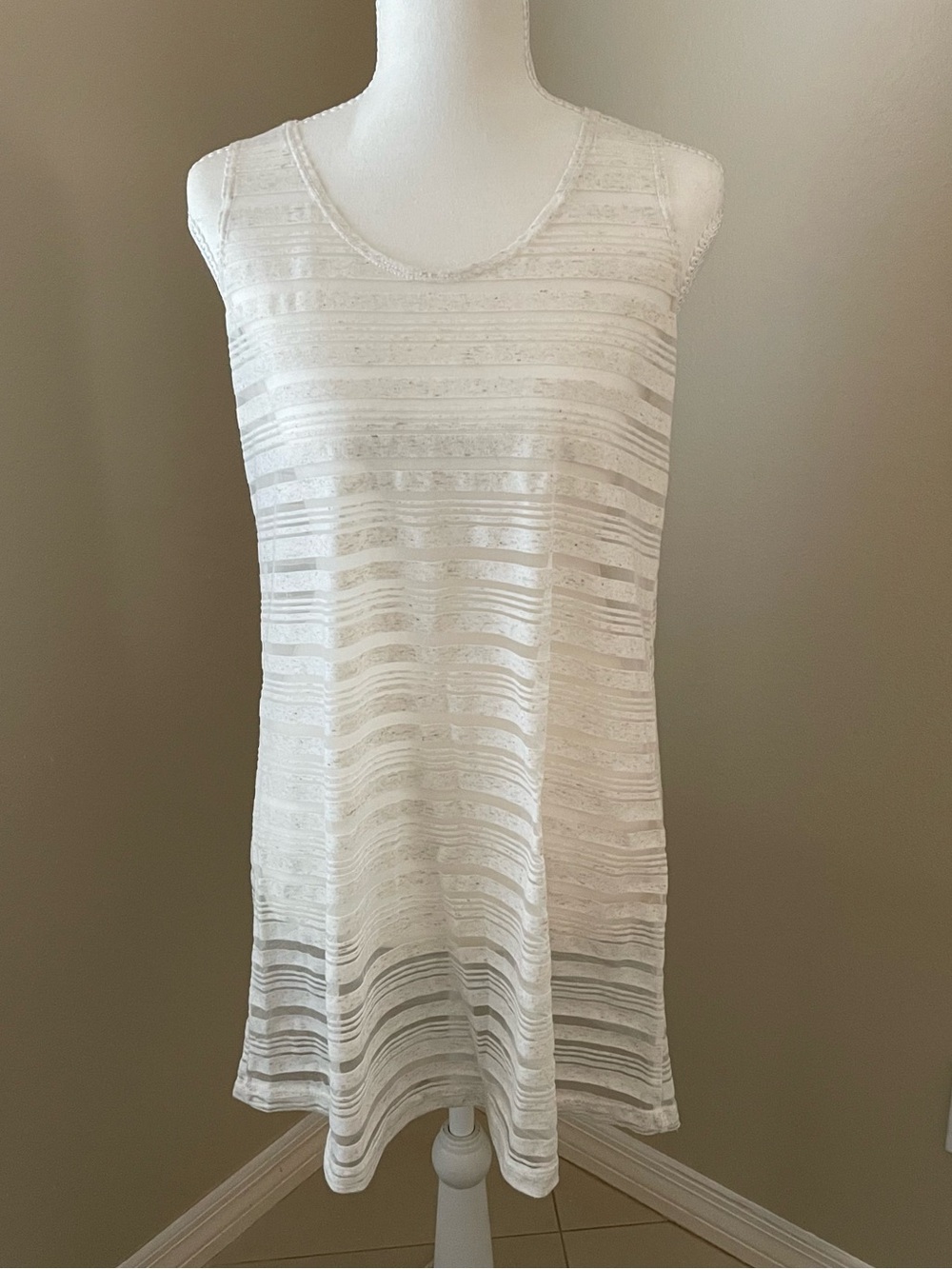 J Valdi Semi-sheer Swimsuit Cover-Up Dress